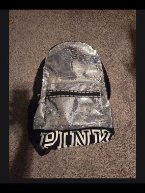Pink Sequin Backpack